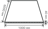 Лист нержавеющий  40х1000х6000 мм.  AISI310S (10Х23Н18) горячекатаный,  матовый