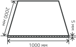 Лист нержавеющий  5х1000х2000 мм.  AISI 430 (12Х17) холоднокатаный,  просечно-вытяжной (ПВЛ)